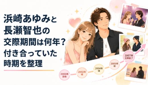 浜崎あゆみと長瀬智也の交際期間は何年？付き合っていた時期を整理